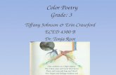 Color Poetry Grade: 3