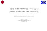 Belle-II  iTOP  HV Bias Prototypes (Power Reduction and Reliability)