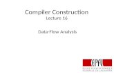 Compiler Construction Lecture 16