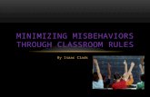 Minimizing Misbehaviors through Classroom Rules