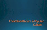 Colorblind-Racism  & Popular  Culture