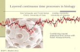 Layered continuous time processes in biology