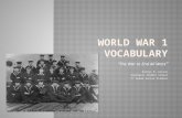 World War 1 Vocabulary