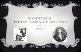 Newton’s  Three Laws of Motion
