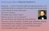 Famous Love Letters:  Nathaniel Hawthorne: