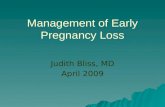 Management of Early Pregnancy Loss