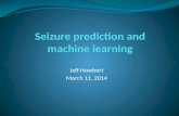 Seizure prediction and machine learning