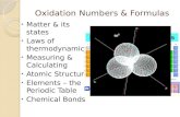 Oxidation Numbers & Formulas