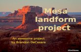 Mesa landform project