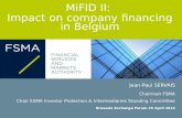 MiFID II:  I mpact  on company financing in Belgium