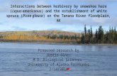 Proposed research by Justin Olnes M.S. Biological Sciences  University of Alaska-Fairbanks