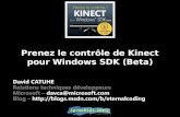 Prenez le contrôle de  Kinect  pour Windows SDK (Beta)