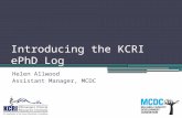Introducing the KCRI  ePhD  Log