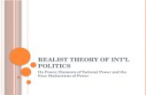 Realist Theory of Int’l Politics