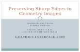 Preserving  Sharp  Edges  in  Geometry  Images