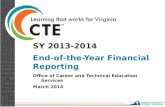 SY 2013-2014  End-of-the-Year  Financial Reporting
