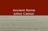 Ancient Rome Julius Caesar