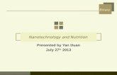 Nanotechnology and Nutrition
