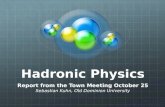 Hadronic  Physics