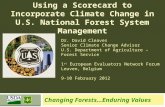 Using a Scorecard to Incorporate Climate Change in U.S. National Forest System Management