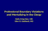 Professional Boundary Violations and  Mentalizing  in the Clergy