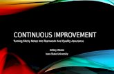 Continuous  Improvement