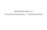 Introduction to Transformations / Translations