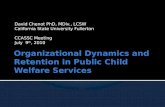 Organizational Dynamics and Retention in Public Child Welfare Services