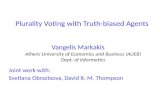 Plurality Voting with Truth-biased Agents