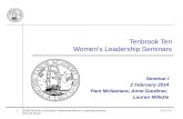 Tenbrook  Ten Women’s Leadership Seminars