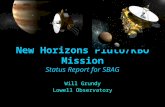New Horizons Pluto/KBO  Mission Status Report for SBAG