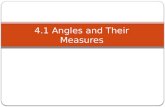 4.1 Angles and Their Measures