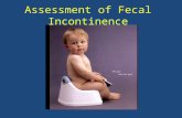 Assessment of Fecal Incontinence