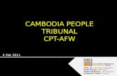 CAMBODIA PEOPLE TRIBUNAL CPT-AFW