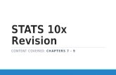 STATS 10x Revision