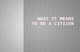 What it means to be a citizen
