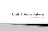 Unit 3  Vocabulary
