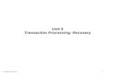 Unit 9 Transaction Processing: Recovery