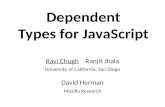 Dependent Types for JavaScript