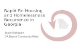 Rapid Re-Housing and Homelessness Recurrence in Georgia