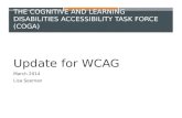 The Cognitive and Learning Disabilities Accessibility Task Force ( COGA )