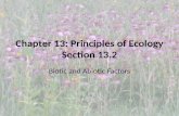 Chapter 13: Principles of Ecology Section 13.2