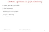 V3 Matrix  algorithms and graph partitioning