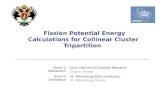 Fission Potential Energy Calculations for Collinear Cluster  Tripartition