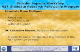 Broader Impacts Workshop NSF  Graduate Research Fellowship  Program