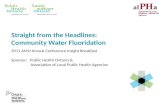 Straight from the Headlines: Community Water Fluoridation