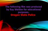 The following film was produced by Ray Weldon for educational purposes.