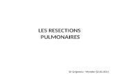 LES RESECTIONS PULMONAIRES