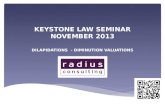 KEYSTONE  LAW SEMINAR NOVEMBER 2013 DILAPIDATIONS  -  DIMINUTION VALUATIONS