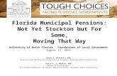 Florida Municipal Pensions: Not Yet Stockton but For  S ome, Moving  T hat Way